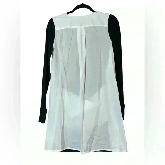 Donna Karan Active Black and White Sweatshirt Front/Dress Shirt Back Dress Small - Picture 3 of 11